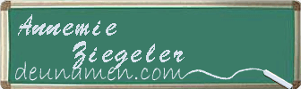 Annemie Ziegeler Visitenkarte